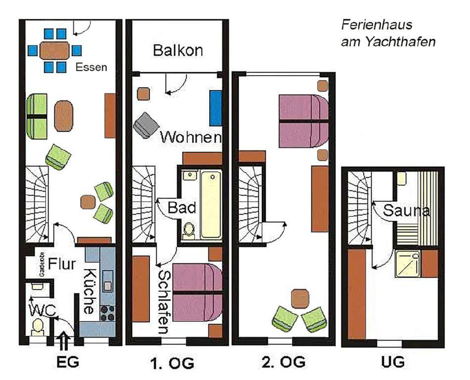 Ferienhaus Suedblick Am Yachthafen Breege Luaran gambar